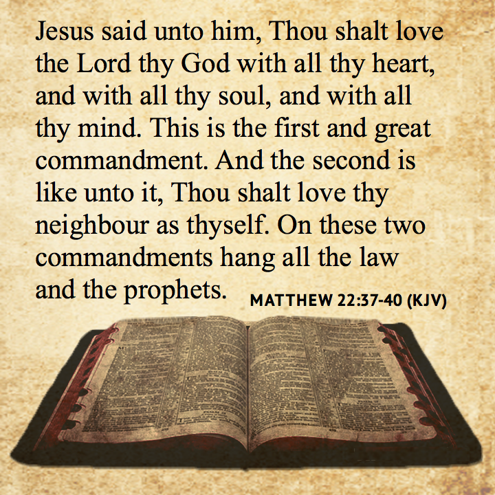 KJV The Greatest Commandment Commandments