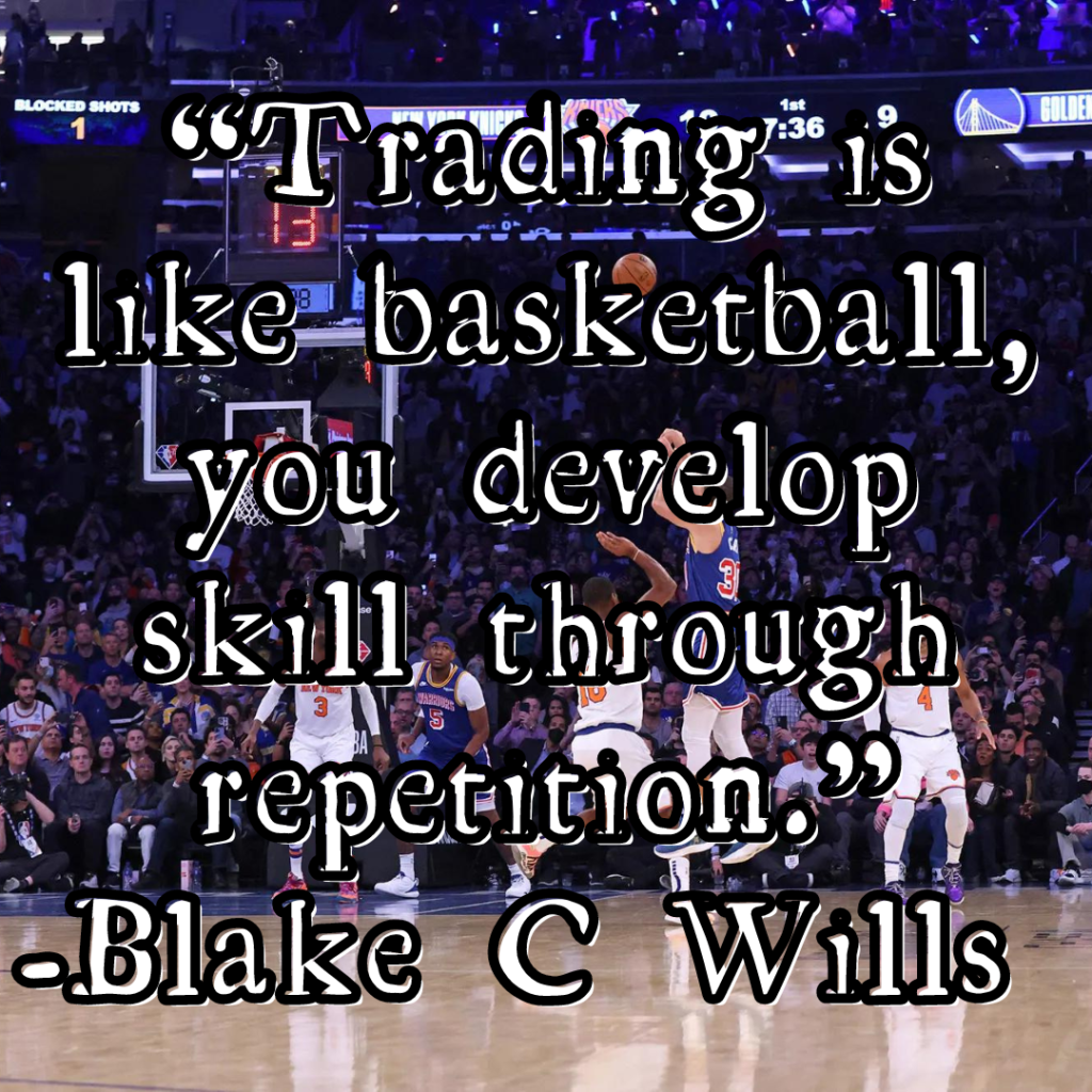 ICT Inner Circle Trader Michael Joe Huddleston Trading is like basketball you develop skill through repetition Blake Wills Steph Curry